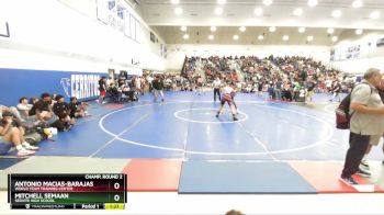 190 lbs Champ. Round 2 - Antonio Macias-Barajas, World Team Training Center vs Mitchell Semaan, Servite High School