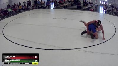 129 lbs Cons. Round 3 - Kobe Micek, Nebraska vs Rownan Eggert, Nebraska