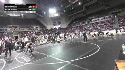 64.8-67.6 lbs Champ. Round 1 - Gianni Parah, Junior Cougar Wrestling Club vs Julian Myers, Teller Takedown Wrestling Club