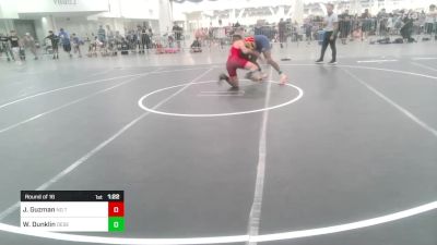 172 lbs Round Of 16 - Jaden Guzman, No Team vs Willie Dunklin, Desert Dogs WC