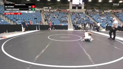 125 lbs Cons. Semi - Kaden Spragis, Central Oklahoma vs Ab Stokes, Cowley College