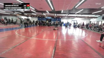 80 lbs Quarterfinal - Broden Reynolds, Snake River Wrestling Club vs Karter Zimmerschied, Hawk Wrestling Club