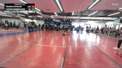 80 lbs Quarterfinal - Broden Reynolds, Snake River Wrestling Club vs Karter Zimmerschied, Hawk Wrestling Club