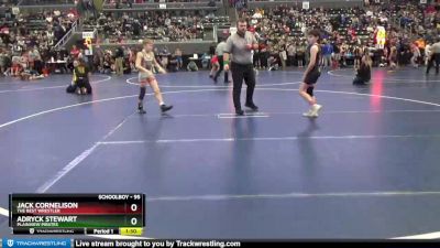 95 lbs Cons. Round 2 - Adryck Stewart, Plainview Pirates vs Jack Cornelison, The Best Wrestler