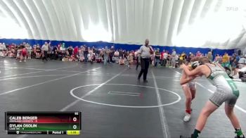 92 lbs Round 4 (8 Team) - Caleb Berger, Highland Hornets vs Dylan Osolin, Lake WC