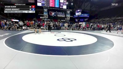 215 lbs Cons. Sub-rd Of 32 - Kyler Olson, UT vs Legend Benedict, SD