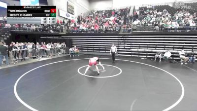 4A 144 lbs Champ. Round 1 - Brody Rhoades, Uintah vs Gus Higgins, Mt View