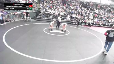 5A 140 lbs Champ. Round 1 - Isabella Sagastume, Cedar Valley vs `Ofa Fatui, West Jordan