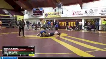 149 lbs Quarterfinal - Michael Murphy, Corban University (Ore.) vs Beau Blackham, Embry-Riddle Aeronautical University (Ariz.)