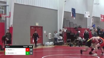 174 lbs Finals (2 Team) - Adam Myers, Ohio Northern vs Connor Bramble, Adrian College