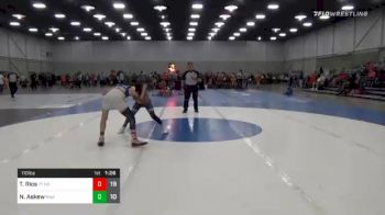 110 lbs Prelims - Trae Rios, Team Tulsa NDT vs Nathaniel Askew, Roundtree