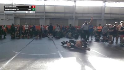 140 lbs Quarterfinals (8 Team) - Brendan Kinley, Neighborhood Wrestling vs Dalin Mendell, Donahue WA