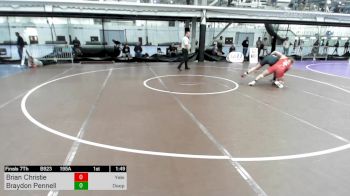 195A lbs 3rd Place - Brian Christie, Yale Street vs Braydon Pennell, Deep Roots Wrestling Club