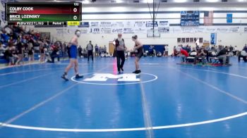 132 lbs Quarterfinal - Brice Lozinsky, Berryhill vs Colby Cook, Inola