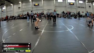 96 lbs Round 5 (10 Team) - Case Whiteleather, SHWA vs Luke Dolecek, Lake WC