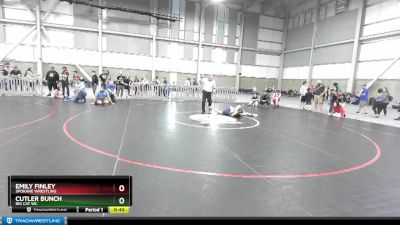 98-103 lbs Round 1 - Cutler Bunch, Big Cat WC vs Emily Finley, Spokane Wrestling