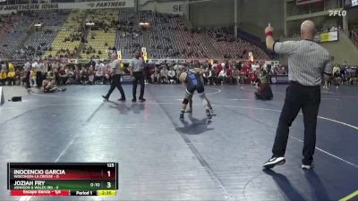 125 lbs Placement Matches (16 Team) - Joziah Fry, Johnson & Wales (RI) vs Inocencio Garcia, Wisconsin-La Crosse