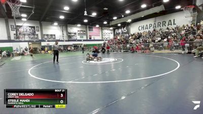 144 lbs Quarterfinal - Steele Mahdi, Murrieta Mesa vs Corey Delgado, Great Oak