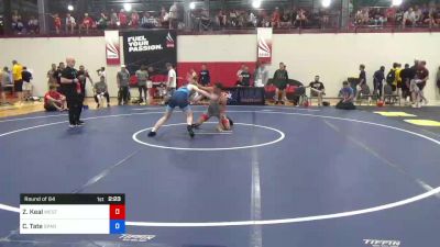 65 kg Round Of 64 - Zach Keal, West Point Wrestling Club vs Carter Tate, Spartan Combat RTC
