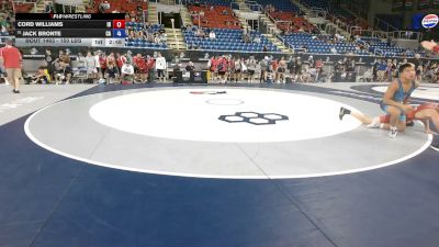 150 lbs Cons. Sub-rd Of 64 - Cord Williams, Idaho vs Jack Bronte, California