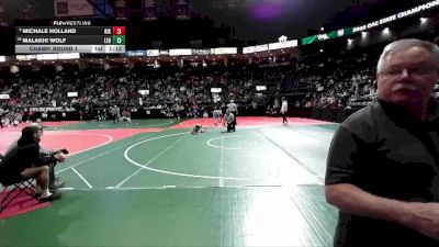 55 lbs Champ. Round 1 - Malakhi Wolf, LEB1 vs Michale Holland, RIKA