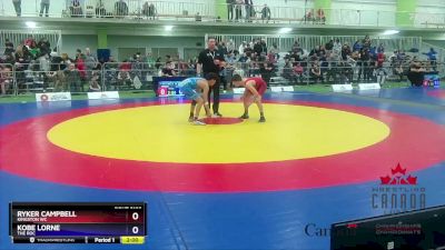 48kg 3rd Place Match - Ryker Campbell, Kingston WC vs Kobe Lorne, The ROC