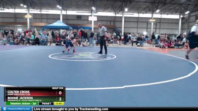 33-39 lbs Round 3 - Boone Jackson, Grangeville Youth Wrestling Cl vs Colter Cross, Hawk Wrestling Club