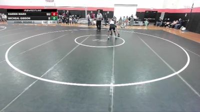 144 lbs Cons. Round 3 - Kaiden Marx, WAUCONDA vs Micheal Gibson, Belleville (EAST)