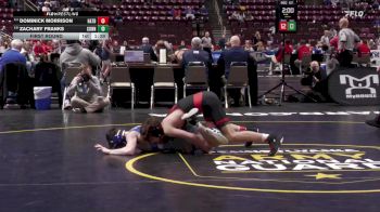 114 lbs First Round - Dominick Morrison, Hatboro-Horsham vs Zachary Franks, Connellsville