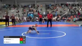 60 lbs Prelims - Kellon Kanaskie, Buffalo Valley Wrestling Club Elem vs Blake Henry, Team 922