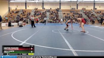 141 lbs Cons. Round 4 - Ashton Massaro, Triton Community College vs Nico Clinite, Harper CC