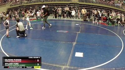 61 lbs Cons. Round 5 - Gilmore Purser, Charger Wrestling Club vs Wylder Ford, Sanderson Wrestling Academy