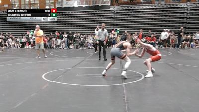 105 lbs Round 6 (8 Team) - Liam Stewart, Capital City WC vs Braxton Brown, Trojan Wrestling