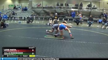 90 lbs Round 2 (6 Team) - Layne Martin, Michigan Grappler RTC vs Dallas Rosenbarger, Indiana Outlaws