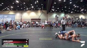 130 lbs Round 1 (6 Team) - Jayden Harris, Indiana Outlaws White vs Jacob Harris, Mi Mafia Black