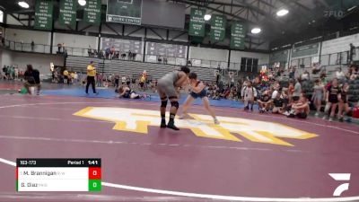 163-173 lbs Cons. Round 3 - Michael Brannigan, Omega Training Center vs Gael Diaz, Mundelein High School