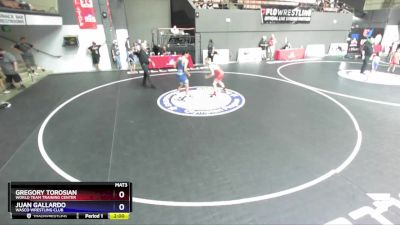 150 lbs Quarterfinal - Gregory Torosian, World Team Training Center vs Juan Gallardo, Wasco Wrestling Club