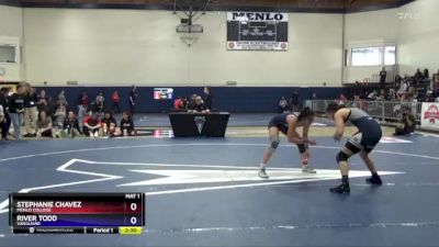 136 lbs Semifinal - Stephanie Chavez, Menlo College vs River Todd, Vanguard