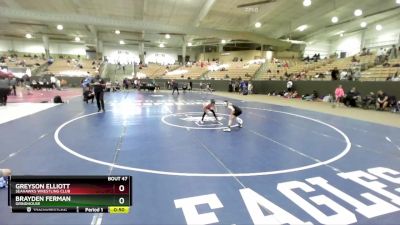 60 lbs Cons. Round 4 - Greyson Elliott, Seahawks Wrestling Club vs Brayden Ferman, Grindhouse