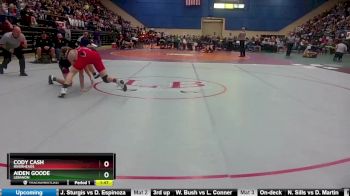 1 - 165 lbs Quarterfinal - Cody Cash, Riverheads vs Aiden Goode, Lebanon