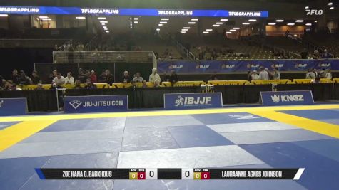 Lauraanne Agnes Johnson vs Zoe Hana C. Backhous 2026 Pan Jiu Jitsu IBJJF Championship