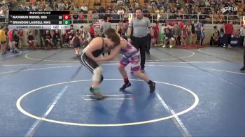 130 lbs Champ. Round 2 - Maximus Riegel SE6, Zane Trace vs Brandon Laurell NW2, Lake Erie Wrestling Club