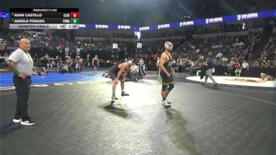 215 lbs Quarterfinal - Adan Castillo, Clovis (CS) vs Angelo Posada, Poway (SD)