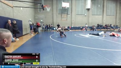 117 lbs Semifinal - Paxton Sanchez, Cement City Wrestling Club vs Gabriel Shaw, Steelclaw Wrestling Club