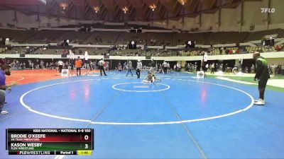 National 6-8 100 Cons. Semi - Kason Wesby, Flex Wrestling vs Brodie O`keefe, Va Team Predators