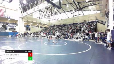 139 lbs Round Of 16 - Richie DeFulvio, Holy Cross vs Alessandro Nini, Christian Brothers Academy