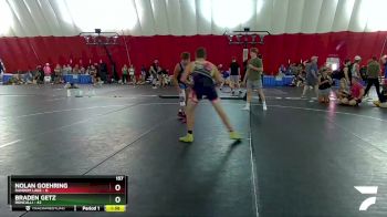 157 lbs Placement Matches (16 Team) - Nolan Goehring, Random Lake vs Braden Getz, Roncalli