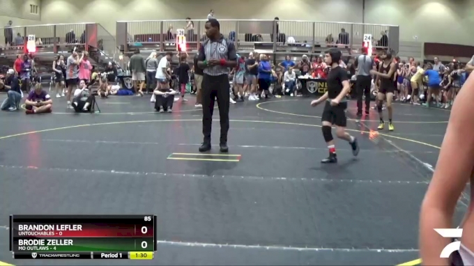 85 lbs Finals 8 Team Brandon Lefler Untouchables vs Brodie Zeller MO Outlaws