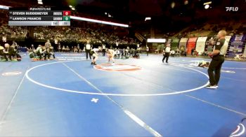 126 Class 2 lbs 3rd Place Match - Steven Buddemeyer, Owensville vs Lawson Francis, Savannah