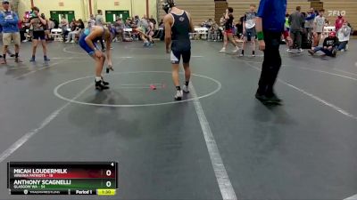 120 lbs Finals (2 Team) - Micah Loudermilk, Virginia Patriots vs Anthony Scagnelli, Glasgow WA